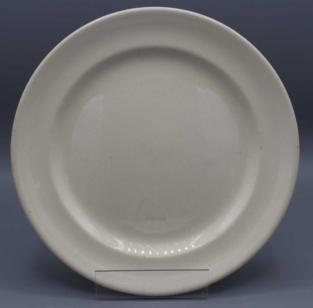 China plate with royal cypher