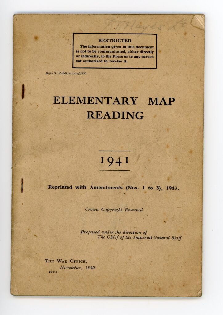 Book, 'Elementary Map Reading'