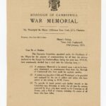 War memorial leaflet