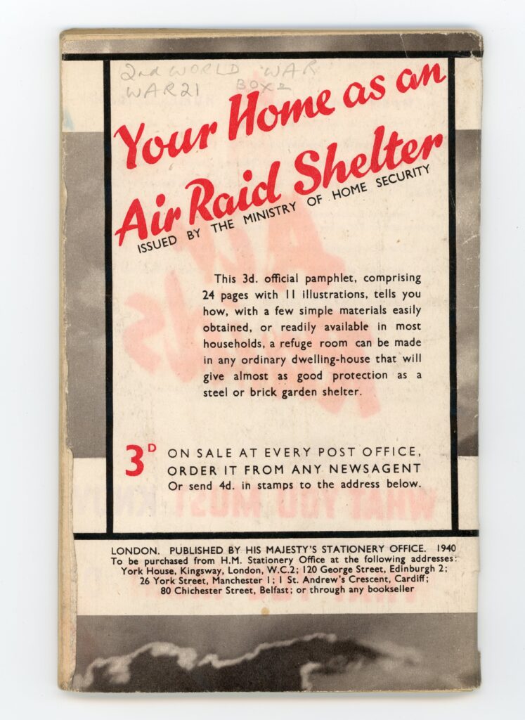 Air Raids booklet