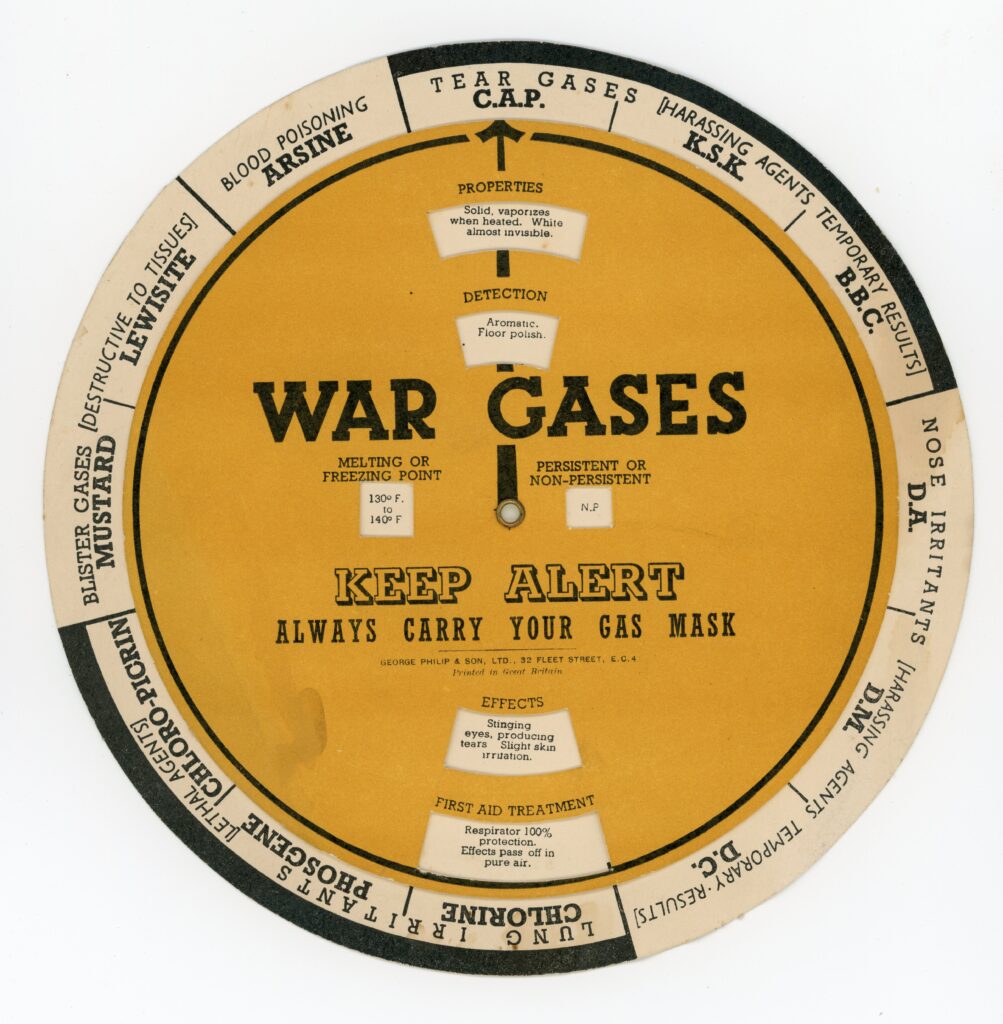 Paper Wheel of War Gases