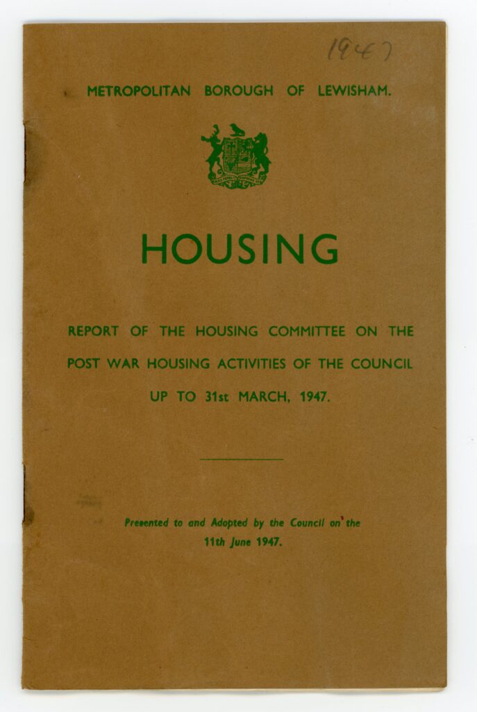 Post-war housing booklet