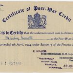 Certificate of post-war credit