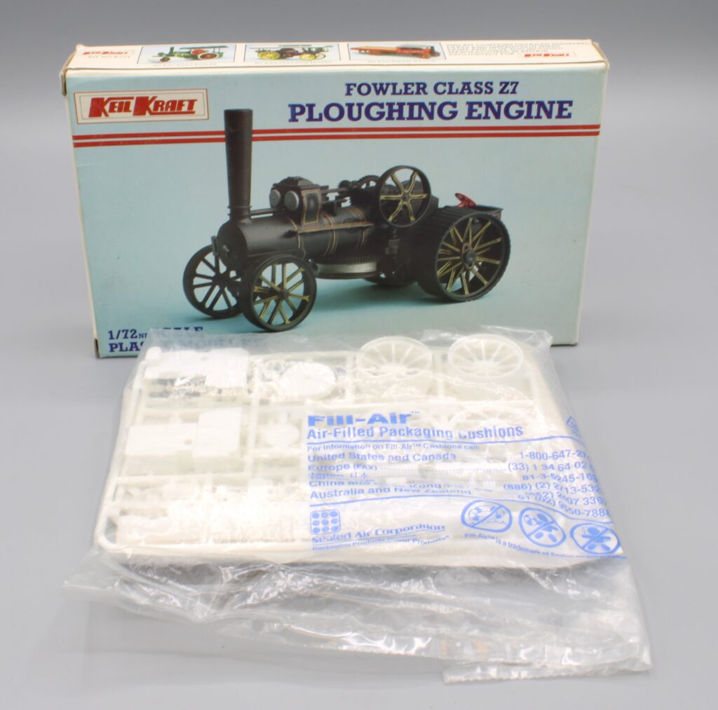 model kit box with contents