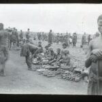 A market in an open field