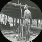 A local blacksmith under a covered shed