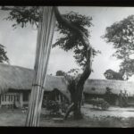 View of a courtyard surrounded by low-ceiling village houses