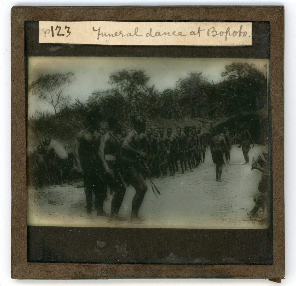 View of a funeral dance