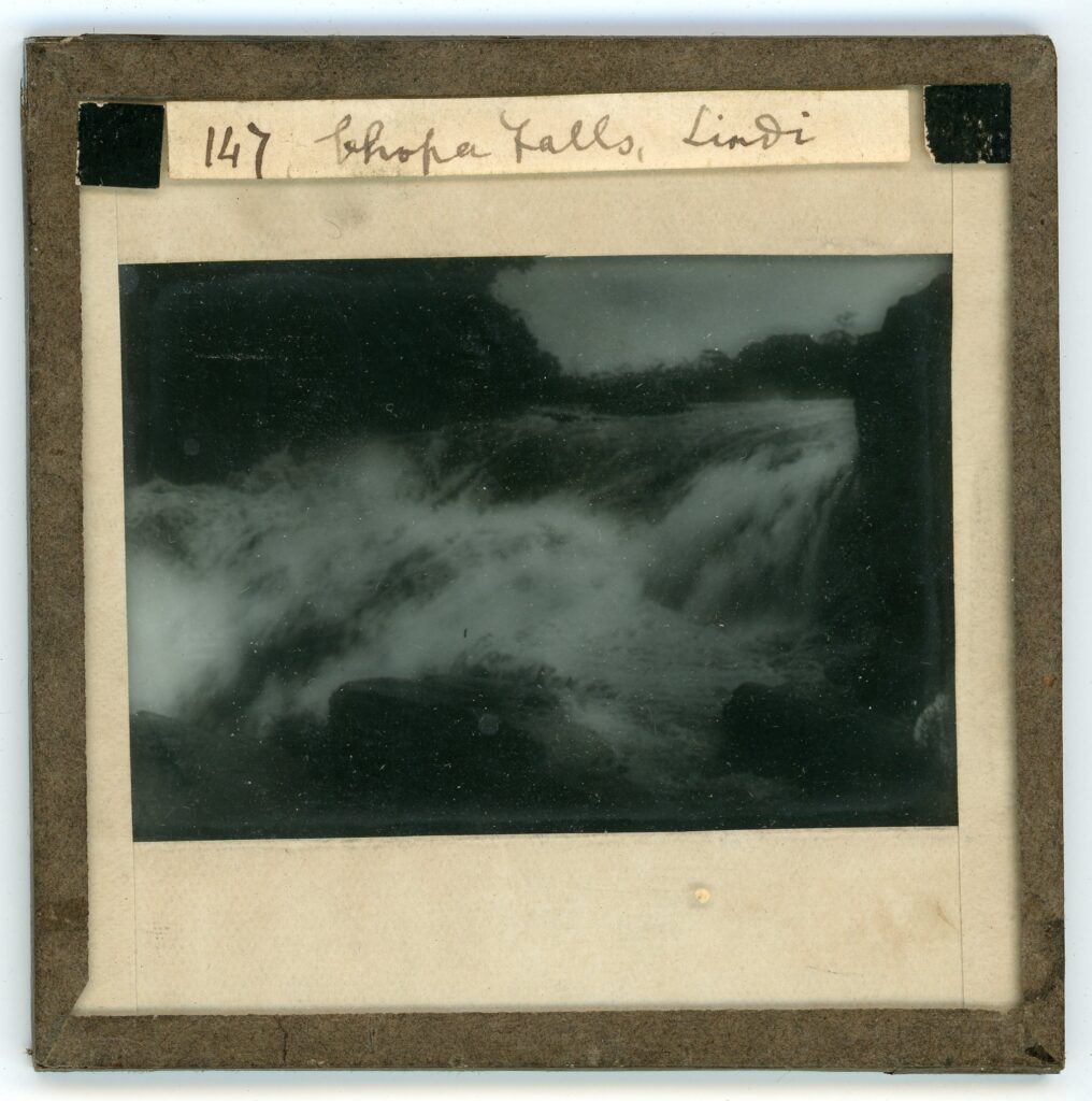 View of white water rapids