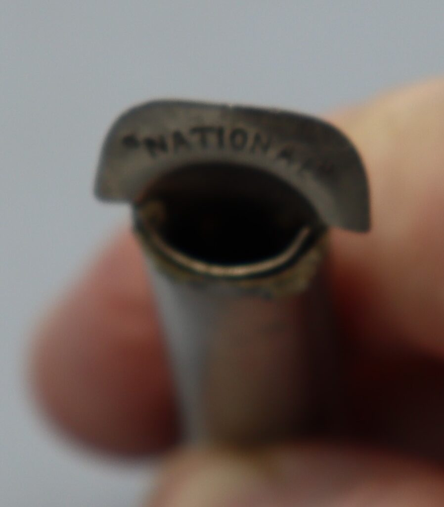 Silver metal buttonhole flower-holder