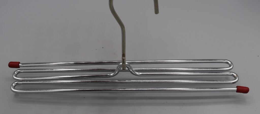 Metal tie hanger