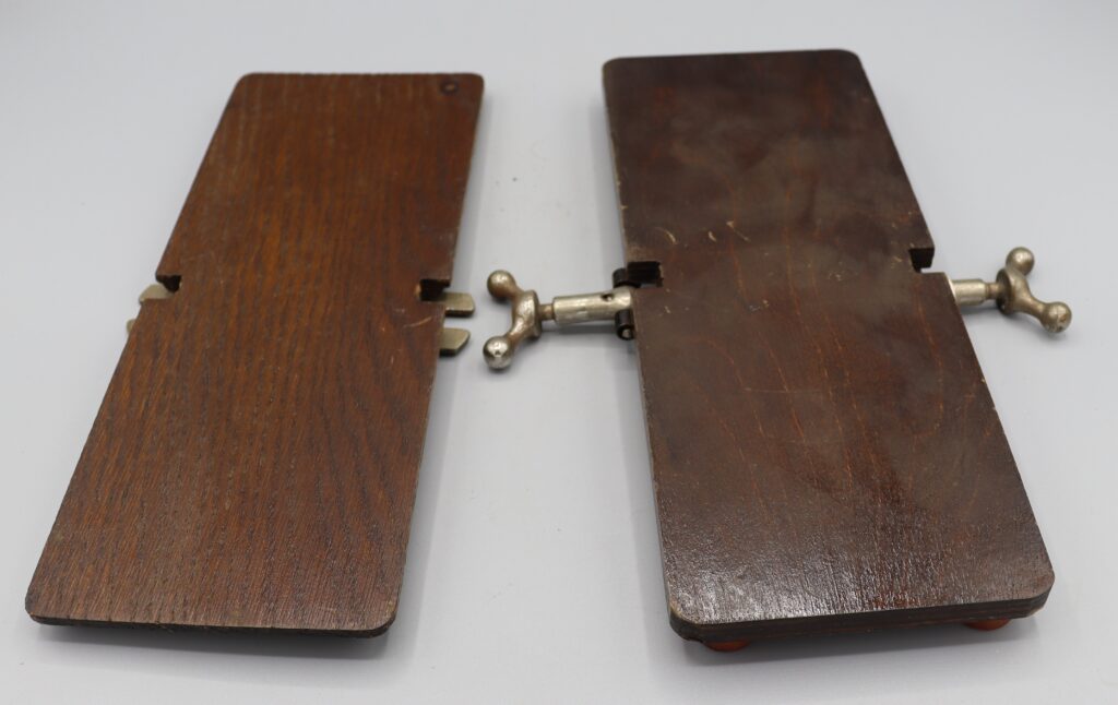 Wooden tie press, unbranded