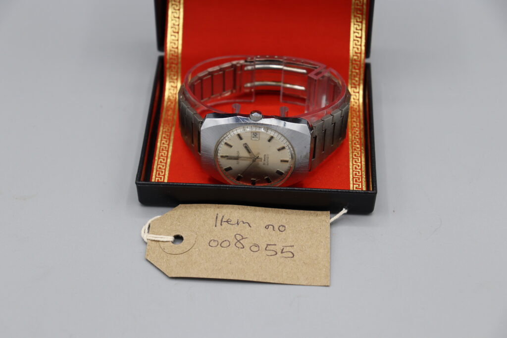 Man's wristwatch in the original box