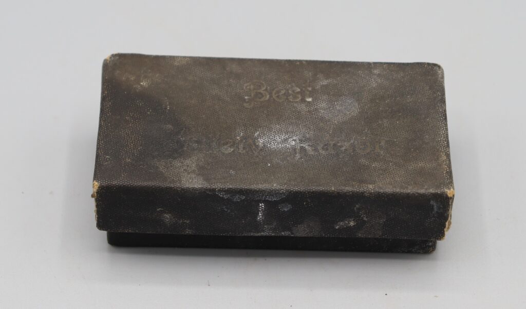 Gillette safety razor in closed cardboard box