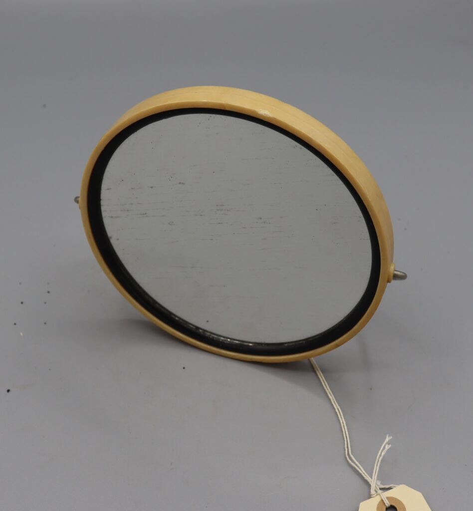 Shaving mirror front view