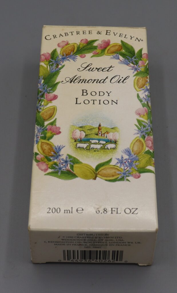 box for a plastic body lotion bottle