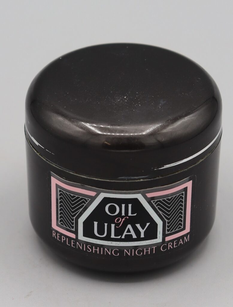 Oil of Ulay plastic bottle of night cream