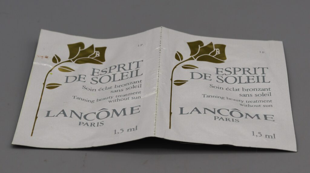 sample of Lancome tanning cream
